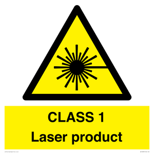 CLASS 1 Laser product